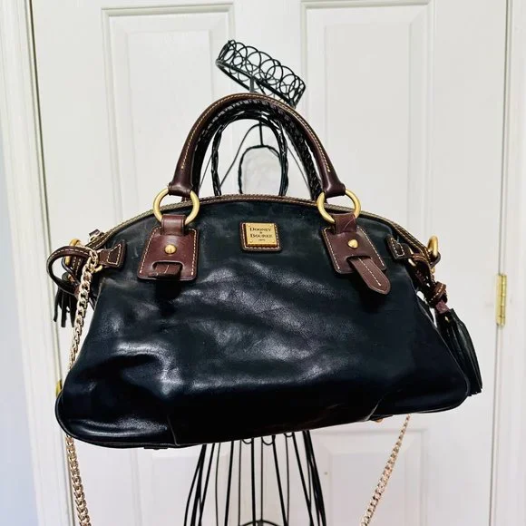 Y2K DOONEY & BOURKE LARGE LEATHER DOCTOR SATCHEL BAG VINTAGE - Picture 3 of 16